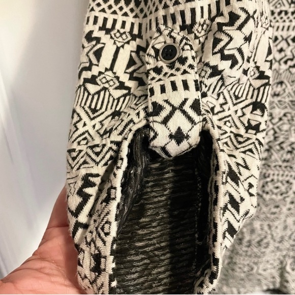 Maurices tunic/dress black/white 3-4 sleeve fitted A-line GUC sz XL - Picture 5 of 6